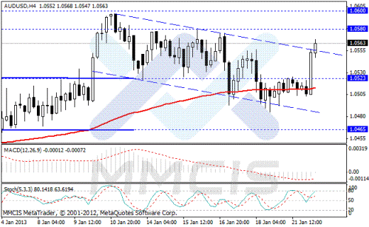 Форекс Аналитика по парам EUR/USD, GBP/USD, AUD/USD, USD/JPY 22.01.2013