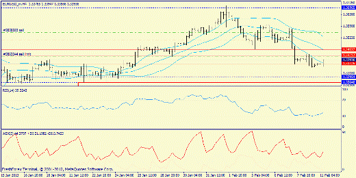 Forex определение потенциала тренда EURUSD 11.02.2013